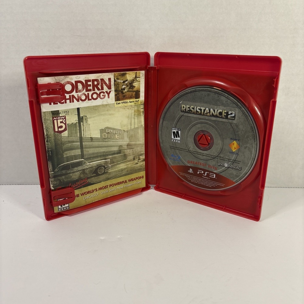 Resistance 2 Greatest Hits PS3 Sony PlayStation 3 2008 Complete w/ Manual Tested - Picture 2 of 3